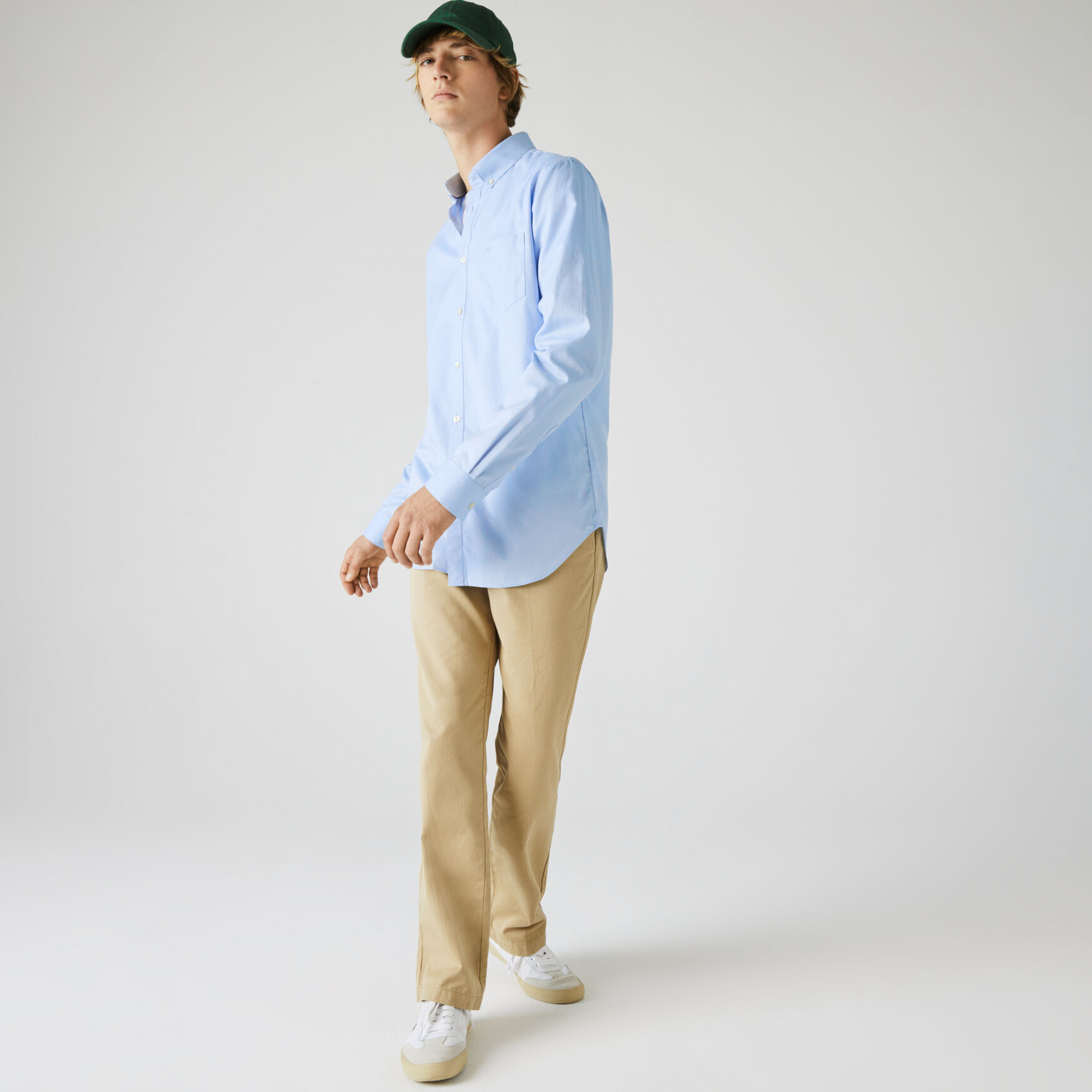 قميص للرجال بقصة عادية من قطن ميني بيكيه قميص للرجال بقصة عادية من قطن ميني بيكيه