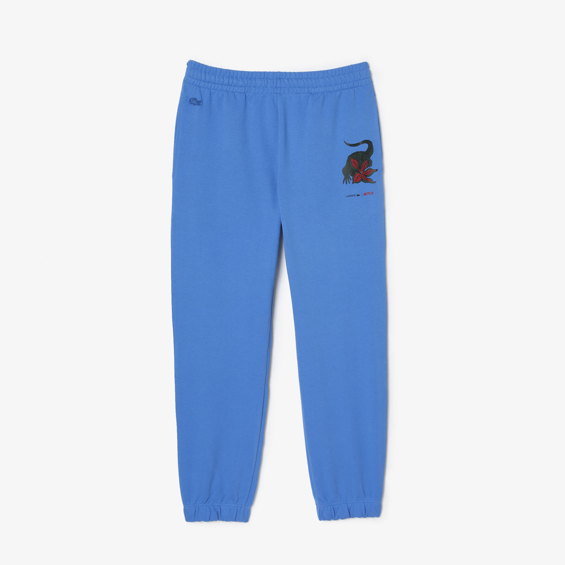 لاكوست بنطال رياضي بطبعة تمساح للرجال مجموعة lacoste x netflix