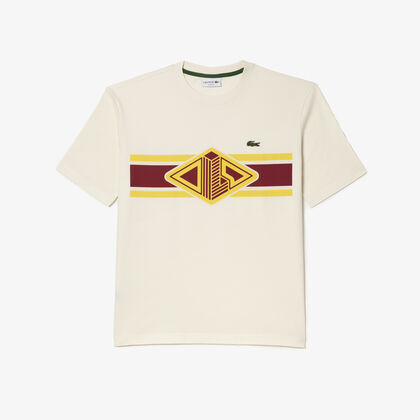 Men’s Lacoste Round Neck Loose Fit Printed T-shirt