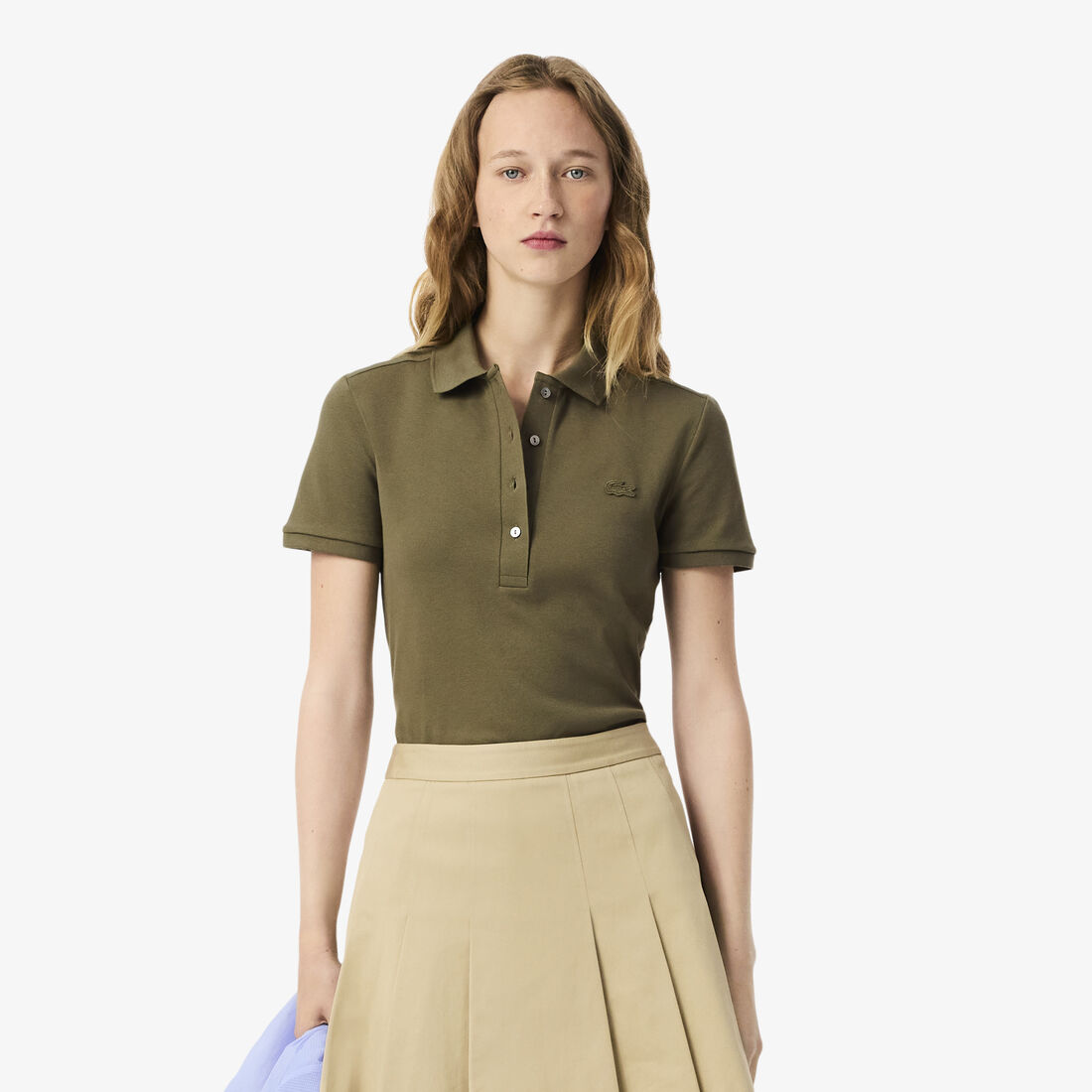 L.12.D Slim Fit Stretch Petit Pique Polo Shirt