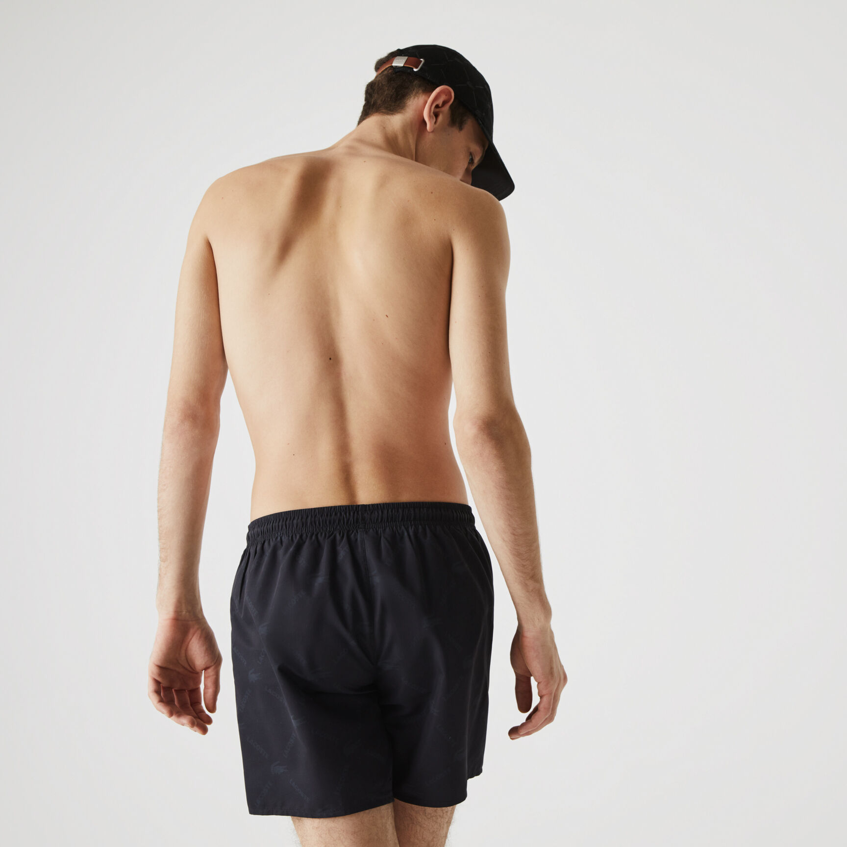 Men’s Lacoste LIVE Monogram Print Swimming Trunks Men’s Lacoste LIVE Monogram Print Swimming Trunks