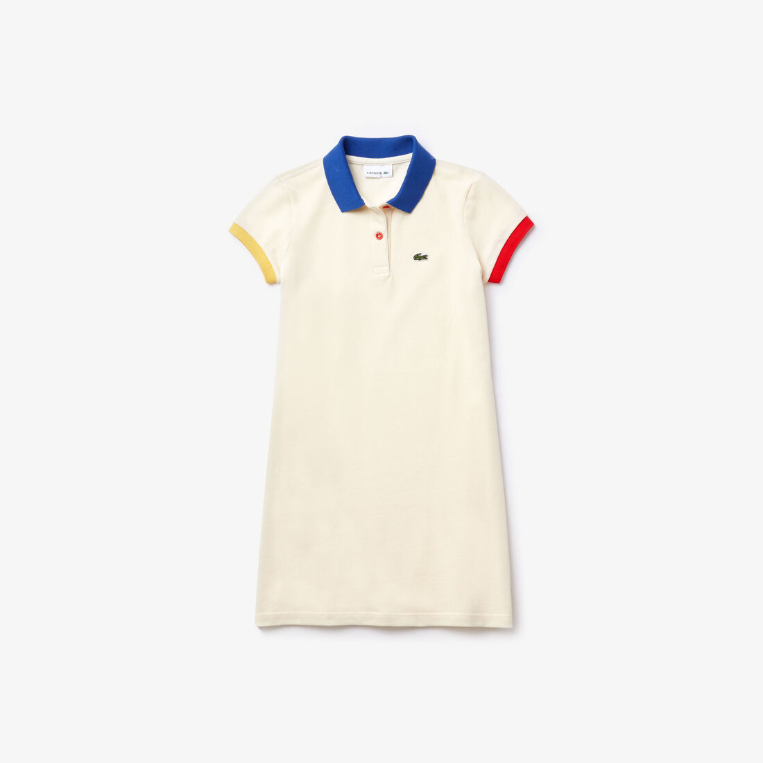 Girl’s Polo-Style Contrast Cotton Dress