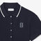 Flared Badge Accent Petit Pique Dress Flared Badge Accent Petit Pique Dress