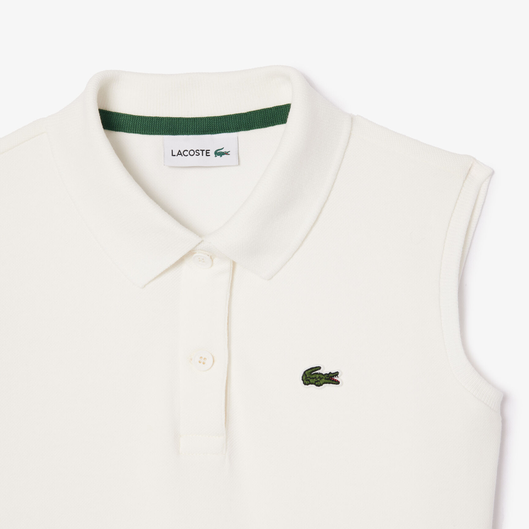 Girls' Lacoste Fit and Flare Stretch Pique Polo Dress