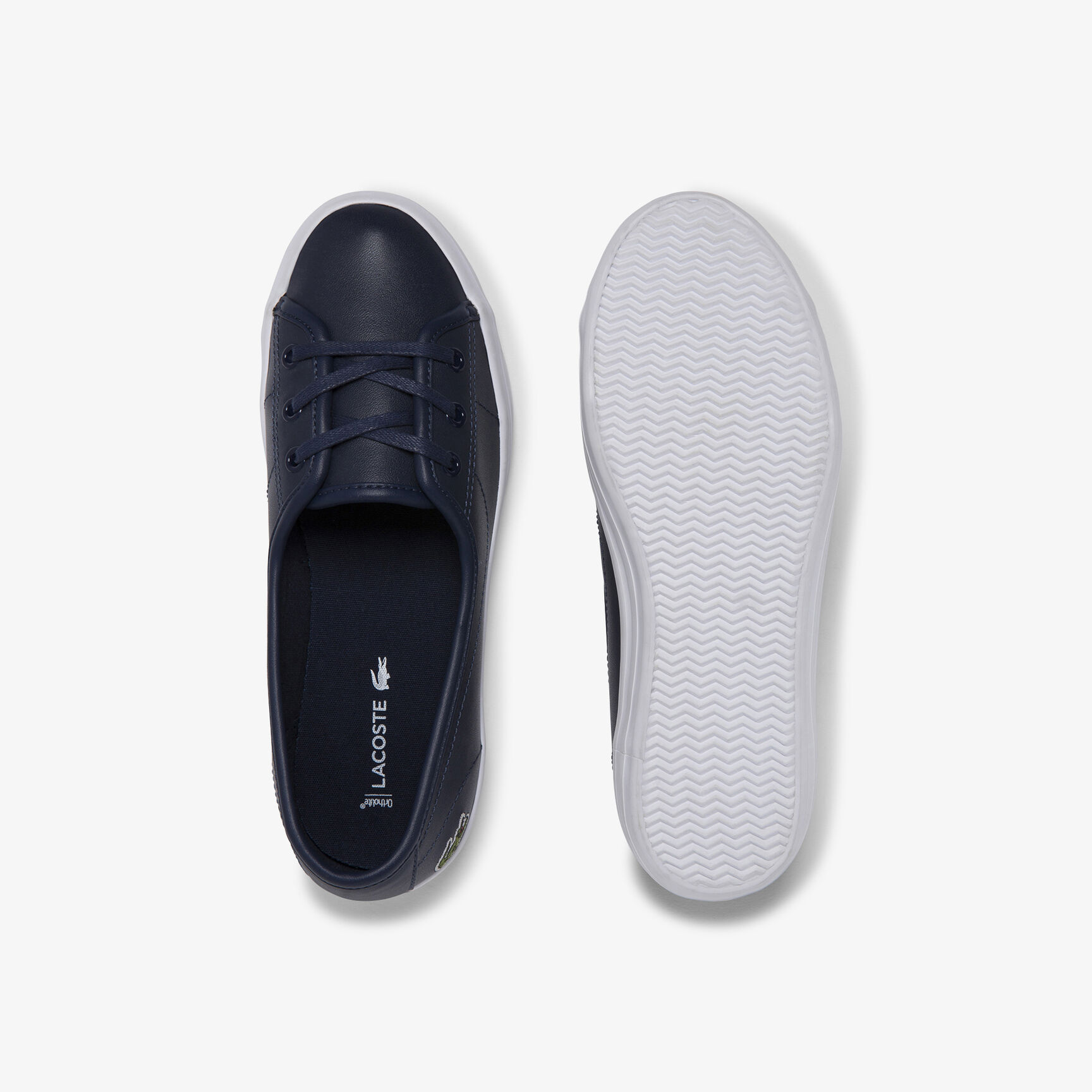 سنيكرز زيان جلد بنعل سميك للنساء