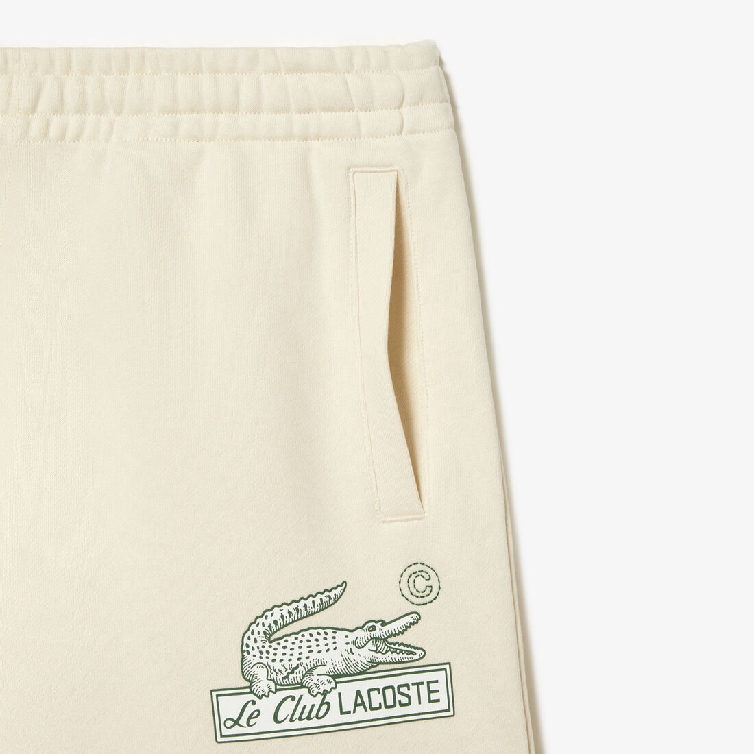 Men's Lacoste Unbrushed Organic Cotton Fleece Shorts Men's Lacoste Unbrushed Organic Cotton Fleece Shorts