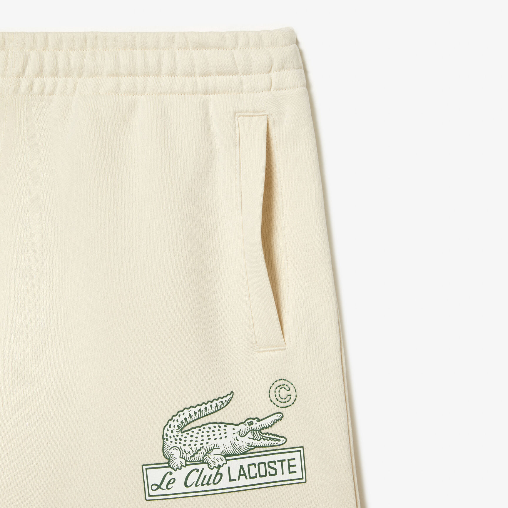 Men's Lacoste Unbrushed Organic Cotton Fleece Shorts Men's Lacoste Unbrushed Organic Cotton Fleece Shorts