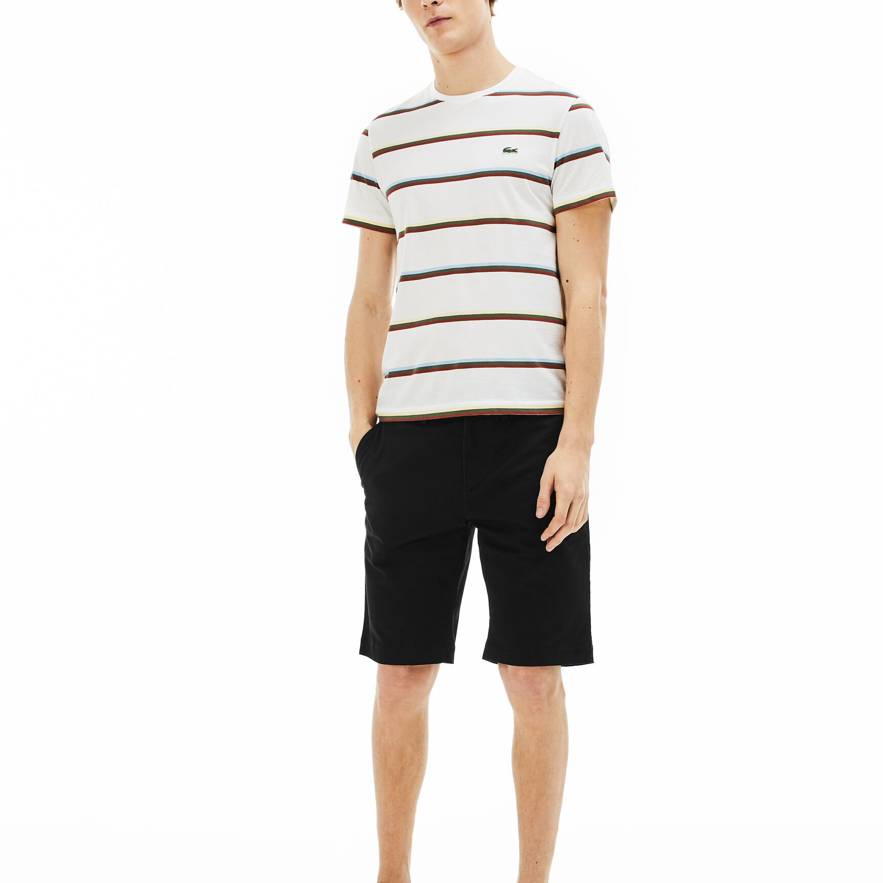 Men's Slim Fit Stretch Gabardine Bermuda Shorts