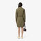 lacoste oversized cotton zip front shirt dress