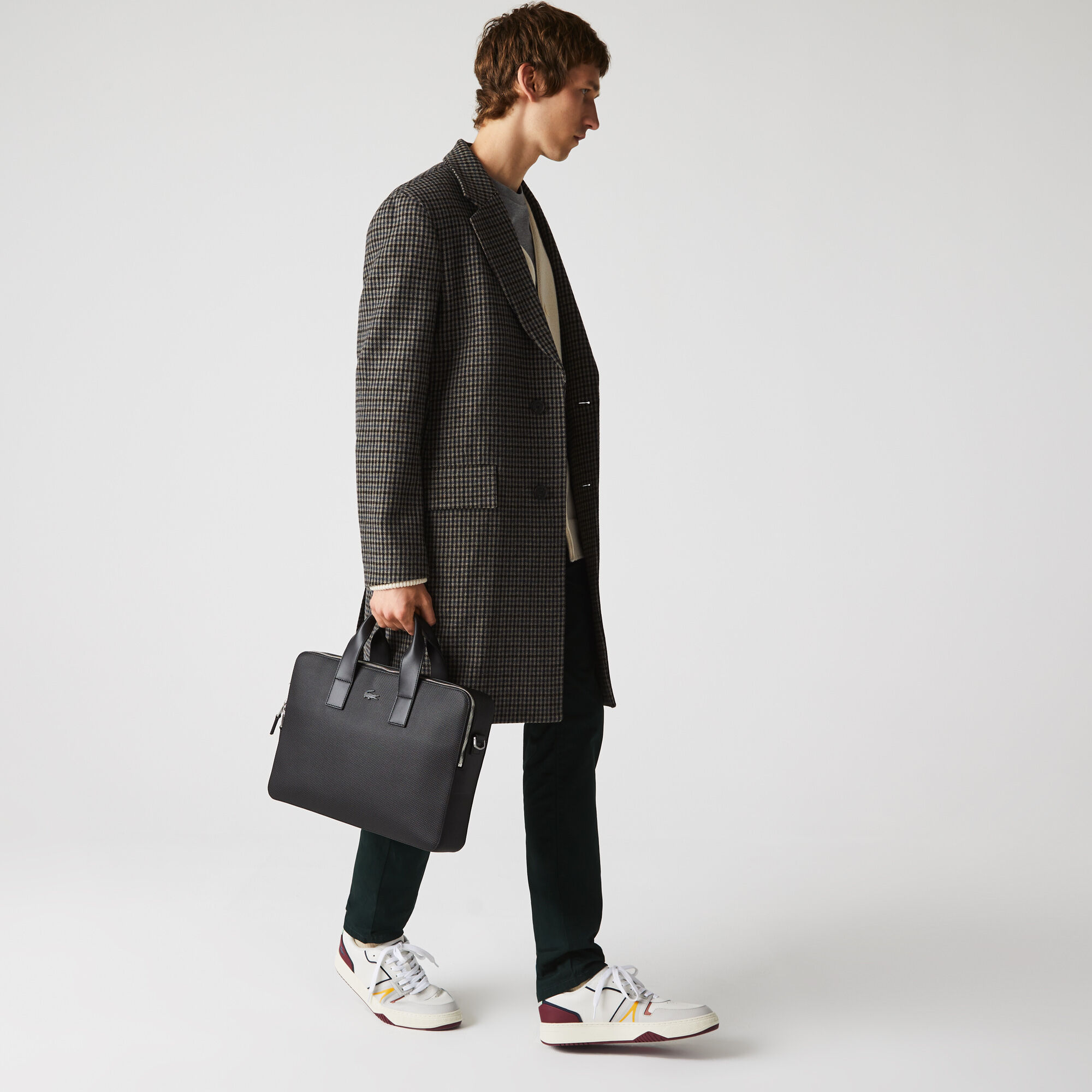 Buy Men s Chantaco Matte Pique Leather Computer Bag Lacoste QA