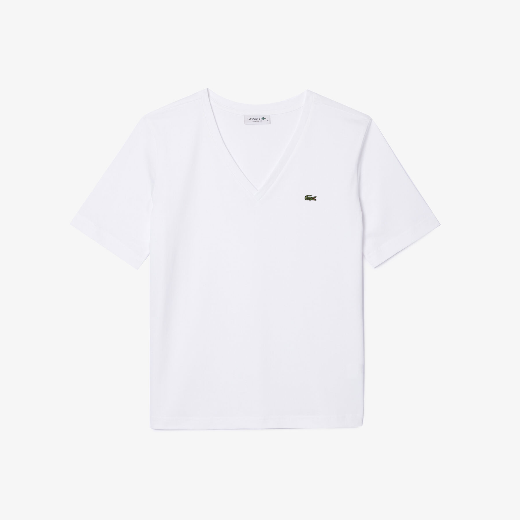 Relaxed Fit Soft Cotton V Neck T-shirt