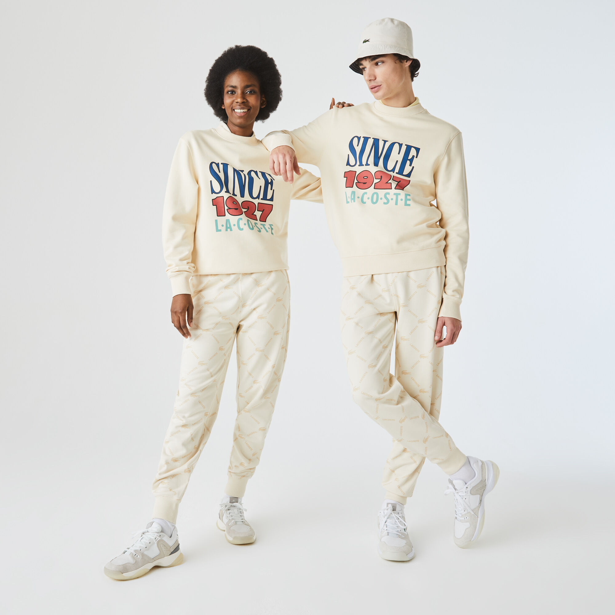 Buy Unisex Lacoste LIVE Print Fleece Tracksuit Pants Lacoste QA