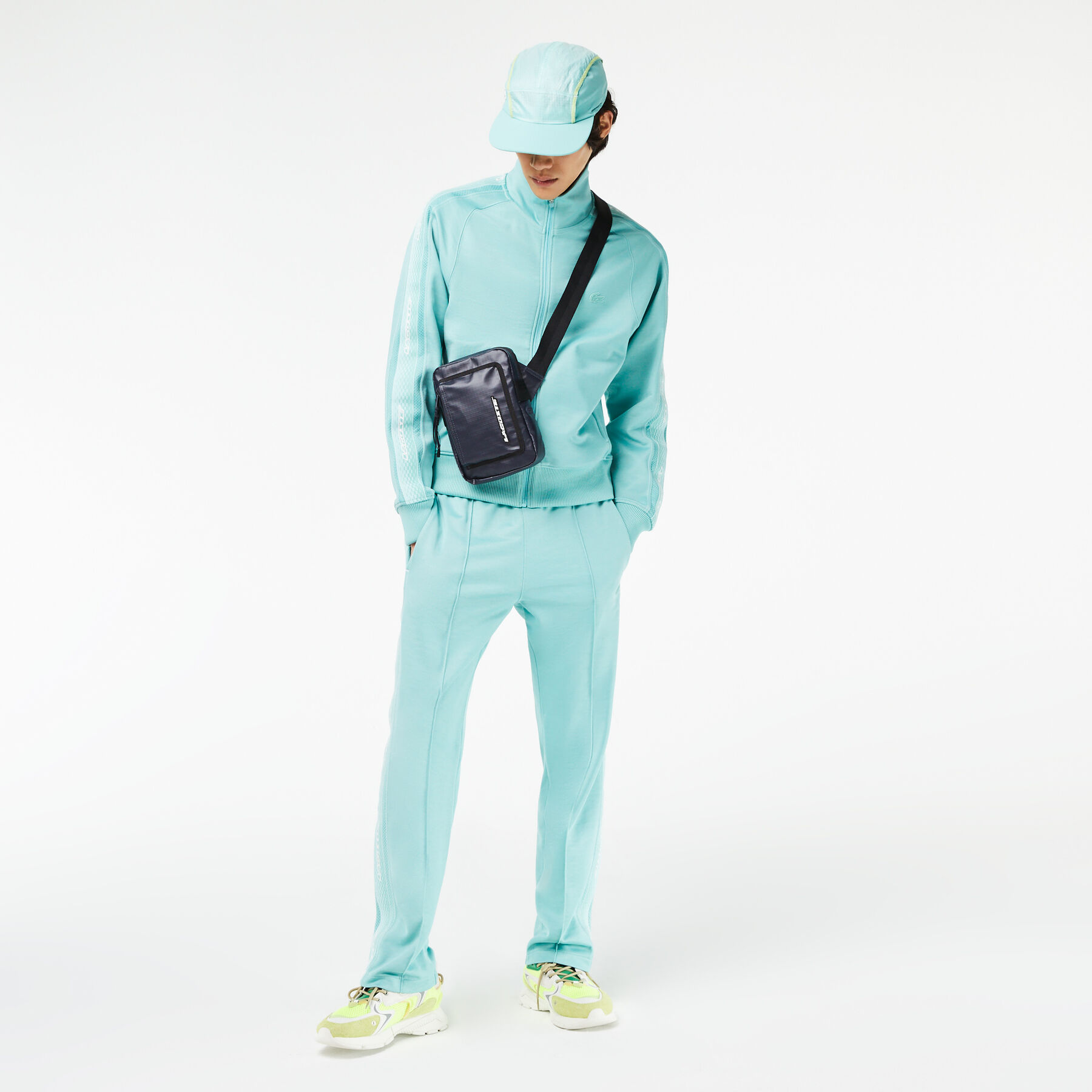 Men’s Lacoste Zipped Contrast Detail Satchel men s lacoste zipped contrast detail satchel
