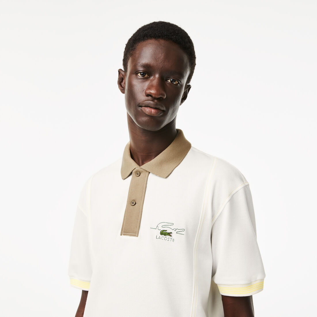 Men’s Lacoste Two Tone Organic Cotton Polo Shirt Men’s Lacoste Two Tone Organic Cotton Polo Shirt