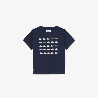 تيشيرت قطني بنقشة جلد التمساح