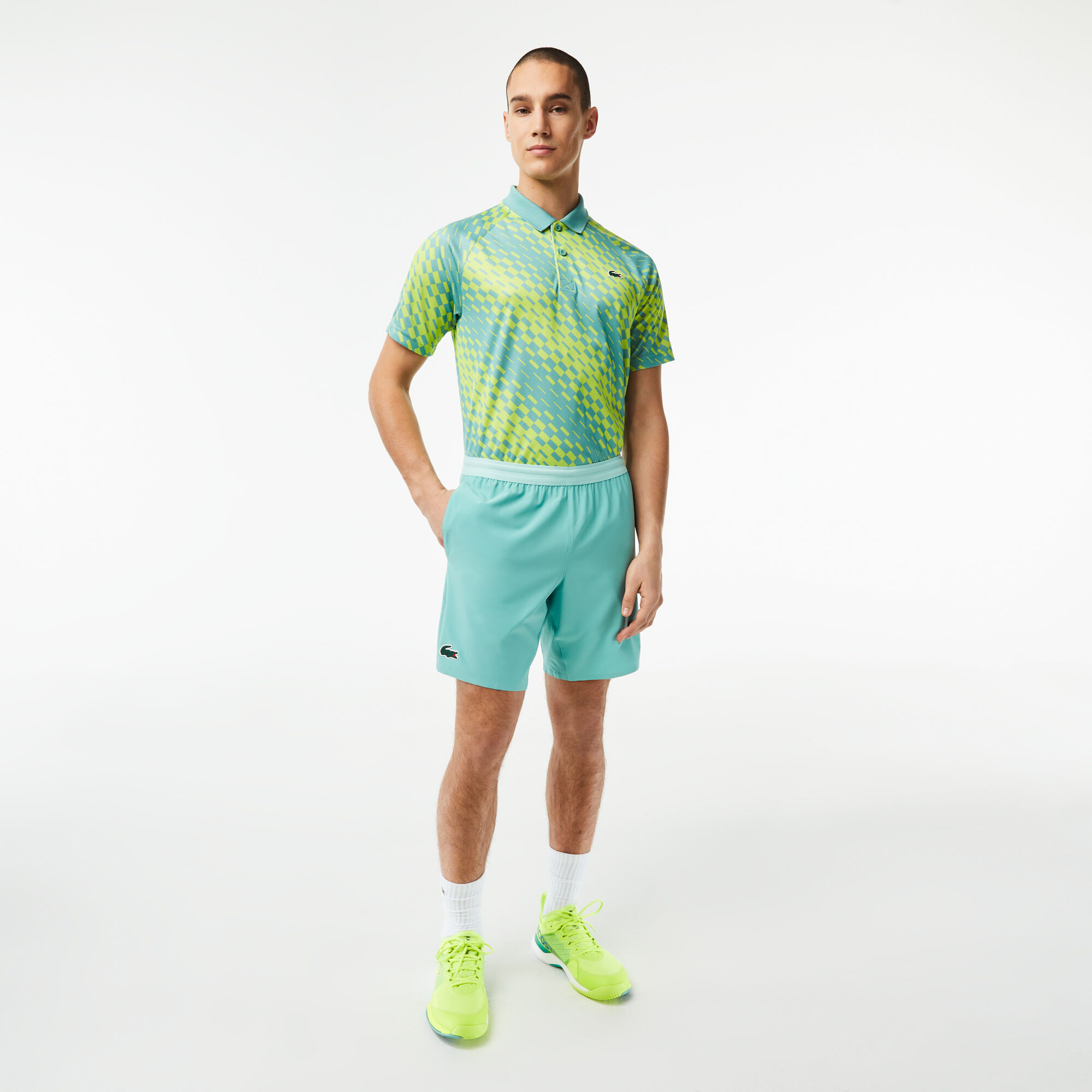 Lacoste tennis shorts djokovic hot sale