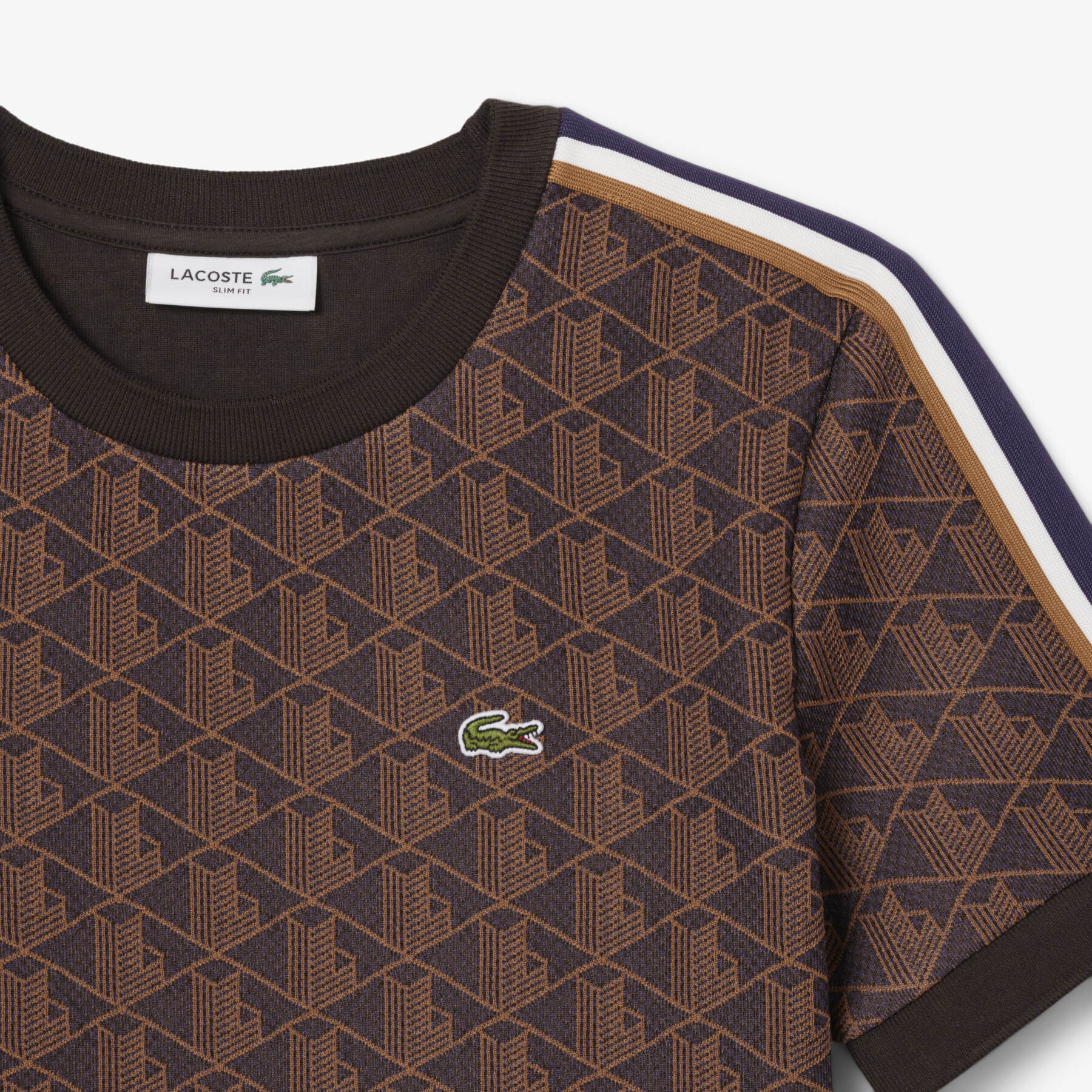Slim Fit Monogram Jacquard T-shirt