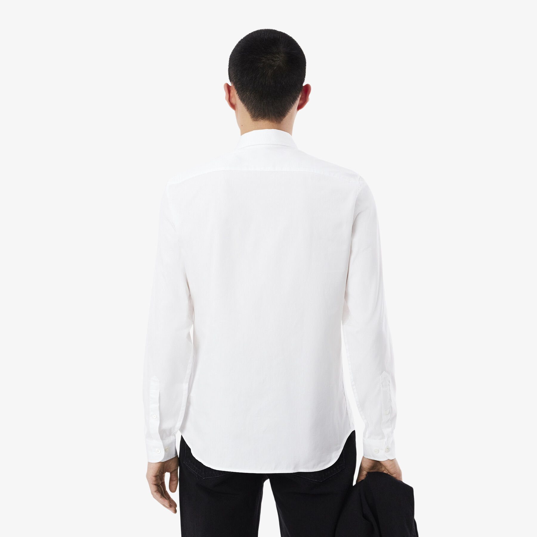 lacoste men s slim fit premium cotton shirt