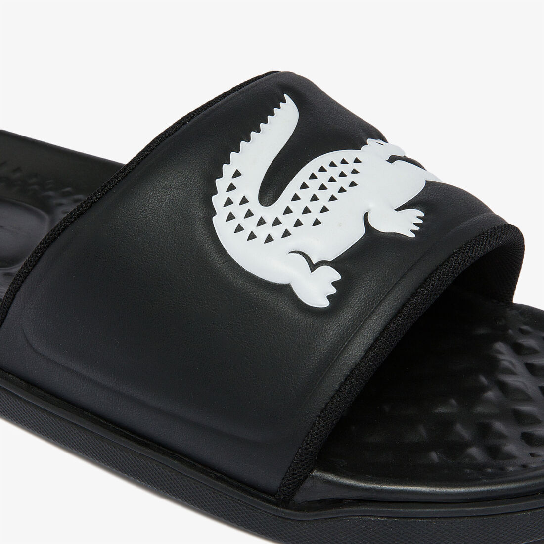 Men's Croco Dualiste Synthetic Logo Strap Slides Men's Croco Dualiste Synthetic Logo Strap Slides