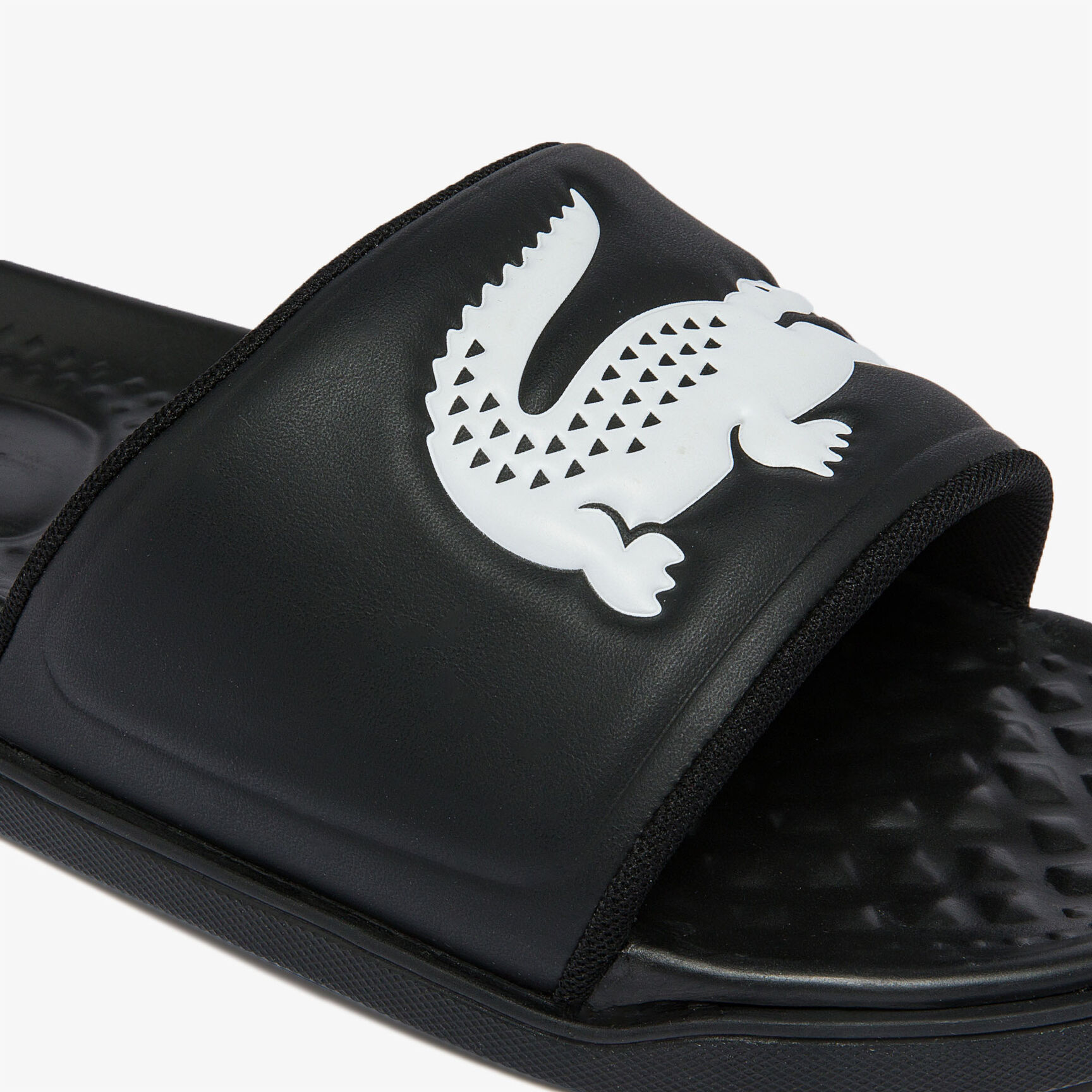 Men's Croco Dualiste Synthetic Logo Strap Slides Men's Croco Dualiste Synthetic Logo Strap Slides