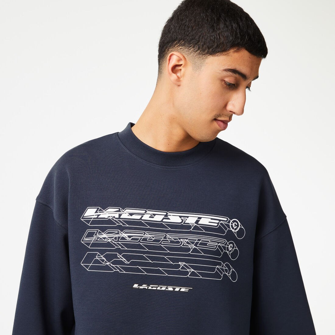 Men’s Lacoste Loose Fit Branded Sweatshirt Men’s Lacoste Loose Fit Branded Sweatshirt