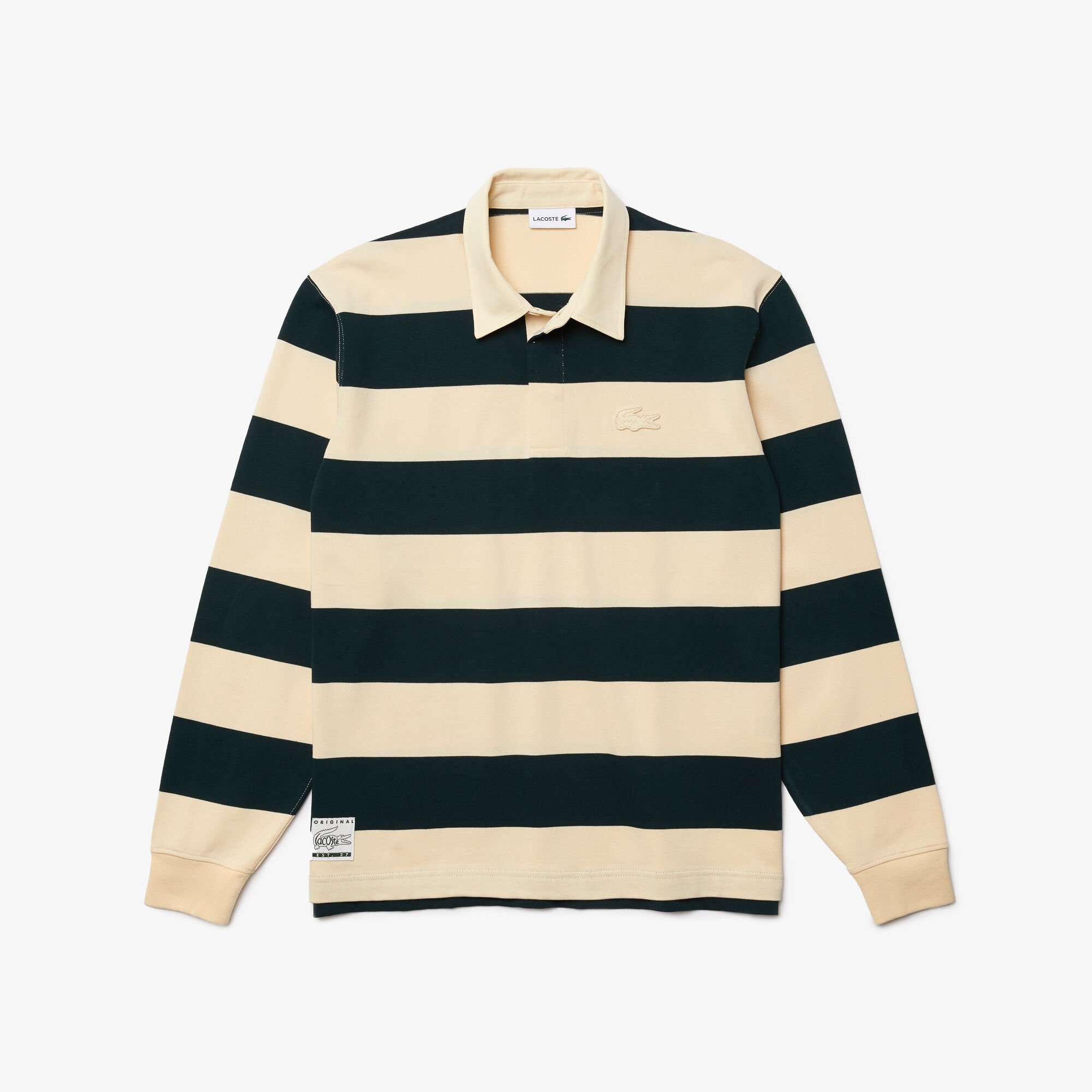 Buy Men s Lacoste Striped Cotton Rugby Shirt Lacoste QA