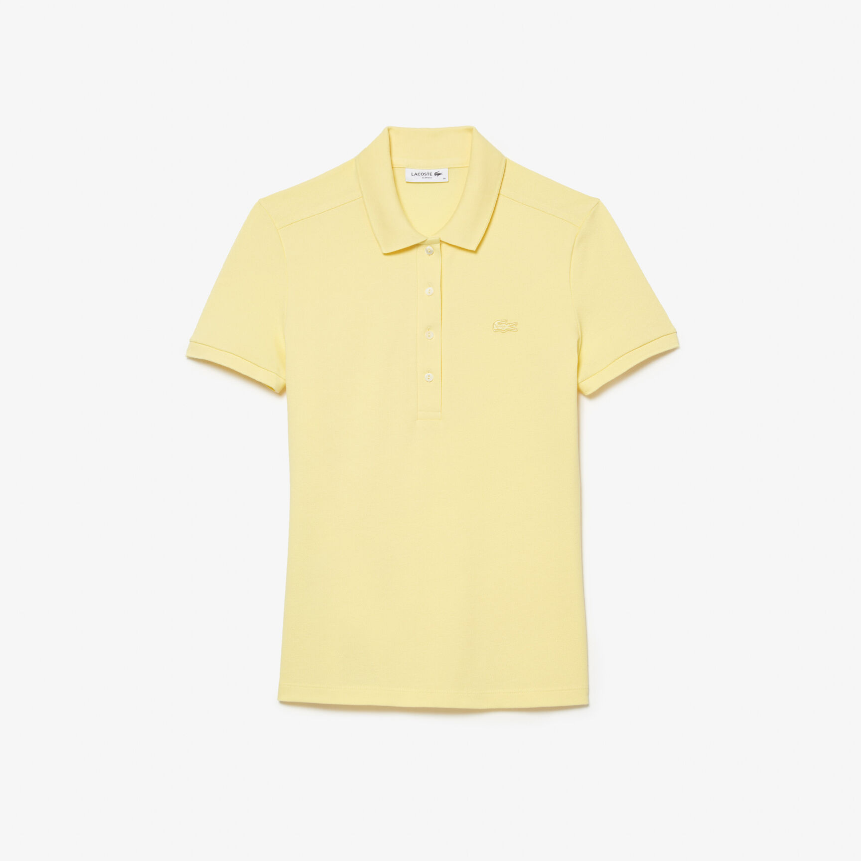 تيشيرت بولو L.12.D بقصة ضيقة من قماش بيتي بيكيه المطاطي تيشيرت بولو L.12.D بقصة ضيقة من قماش بيتي بيكيه المطاطي