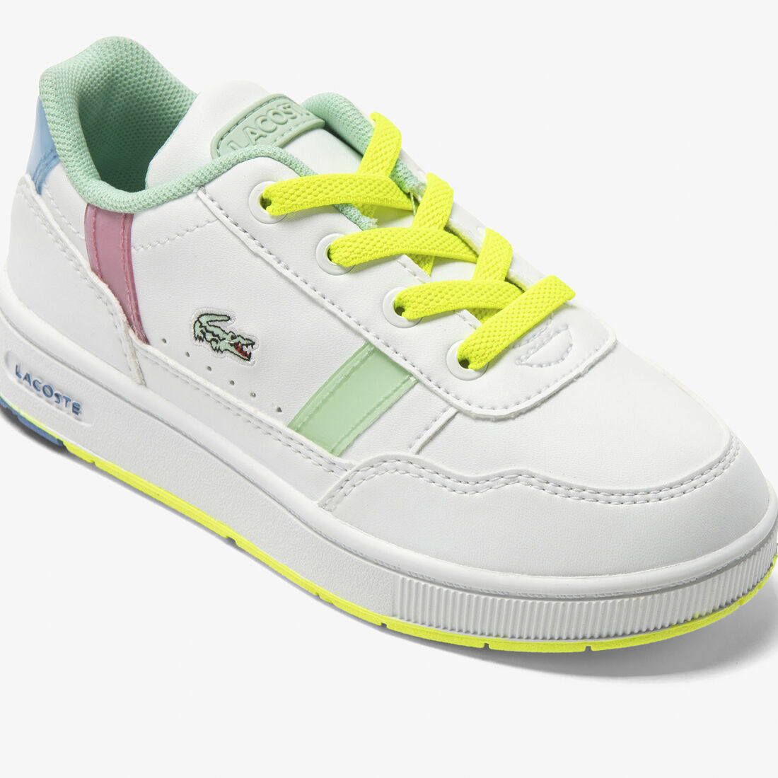 Infants' Lacoste T-Clip Synthetic Colour Pop Trainers Infants' Lacoste T-Clip Synthetic Colour Pop Trainers