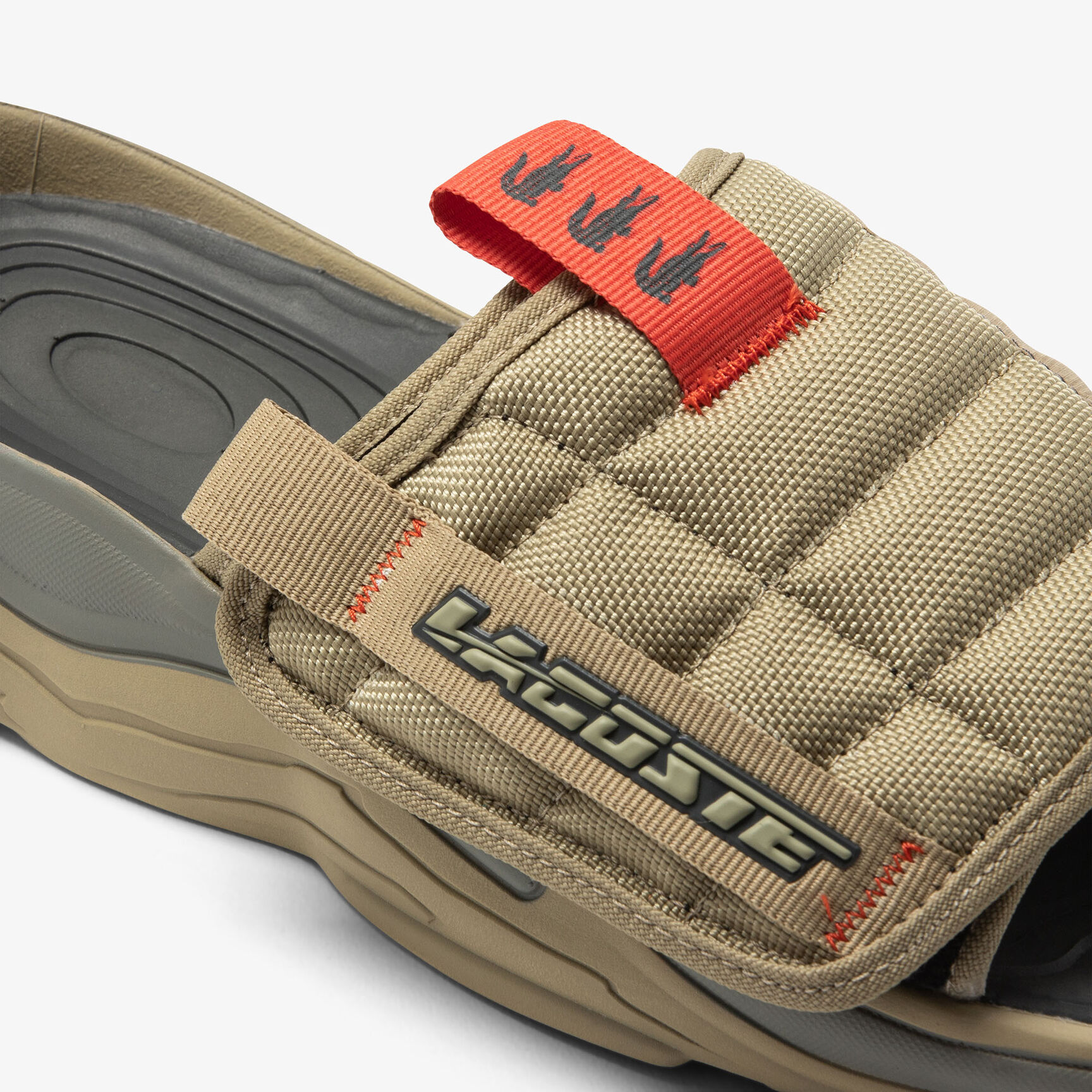 حذاء مفتوح لاكوست ايس سلايد من خامات صناعية للرجال حذاء مفتوح لاكوست ايس سلايد من خامات صناعية للرجال