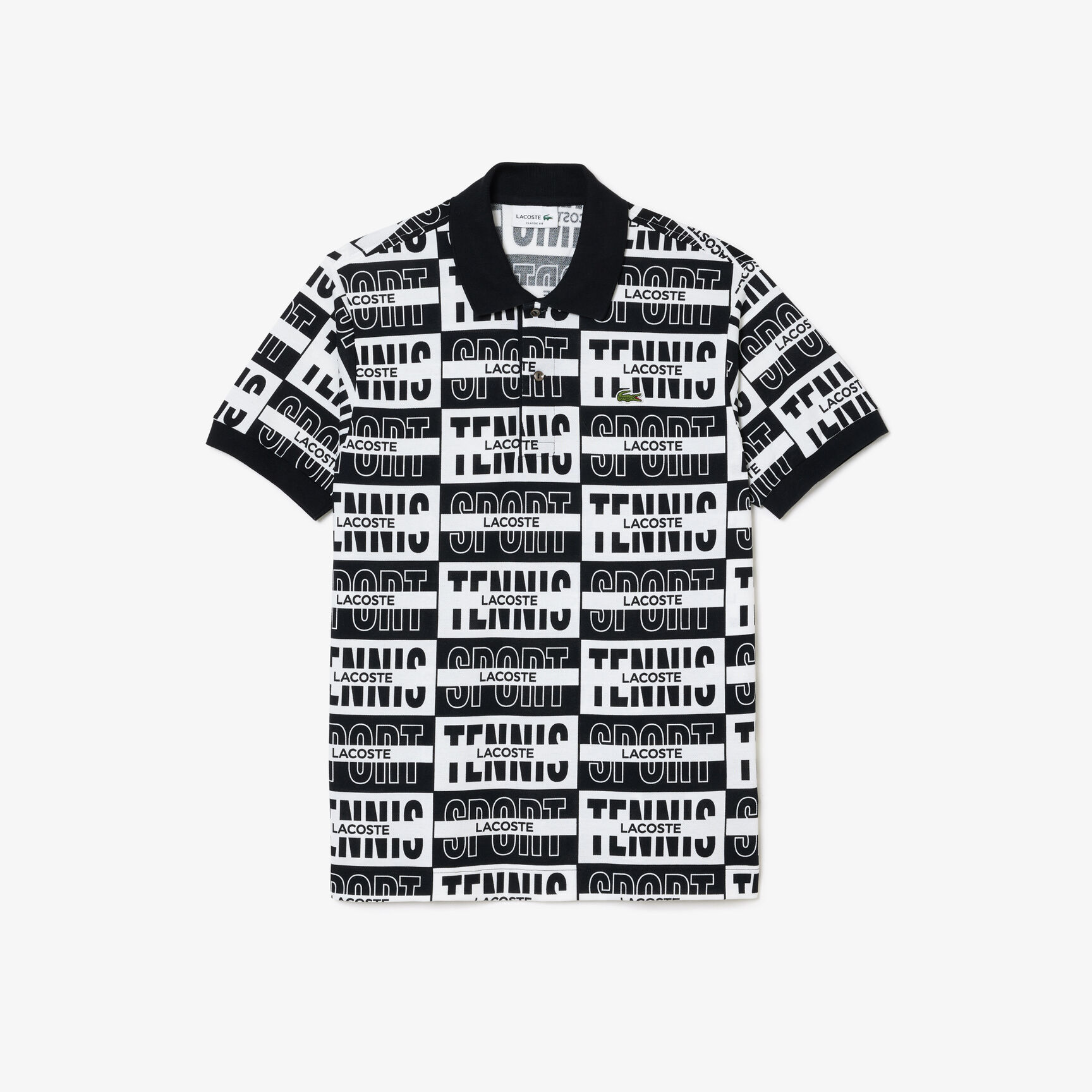 Original L.12.12 Two Tone Badge Print Polo Shirt