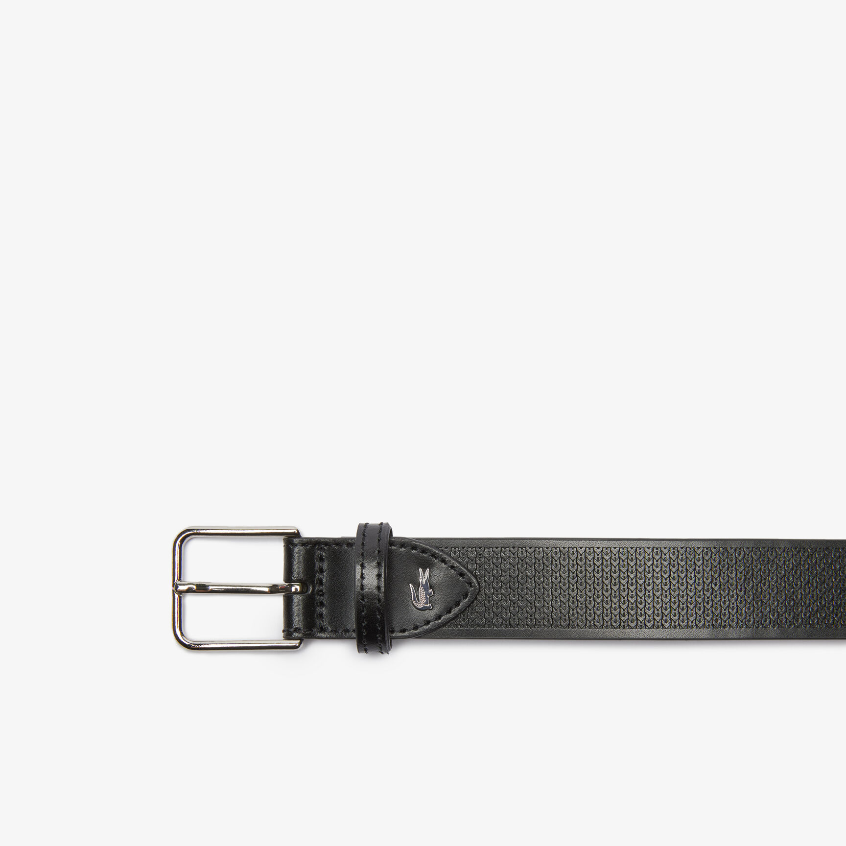 Men's Metal Crocodile Stitched Leather Belt Men's Metal Crocodile Stitched Leather Belt