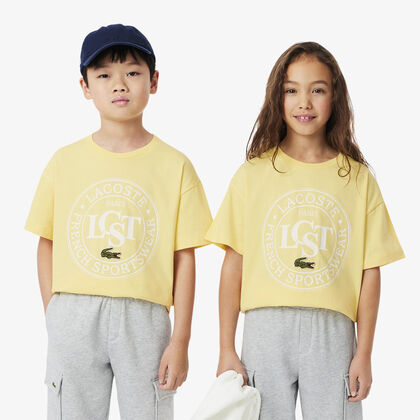 Contrast Badge Cotton T-shirt