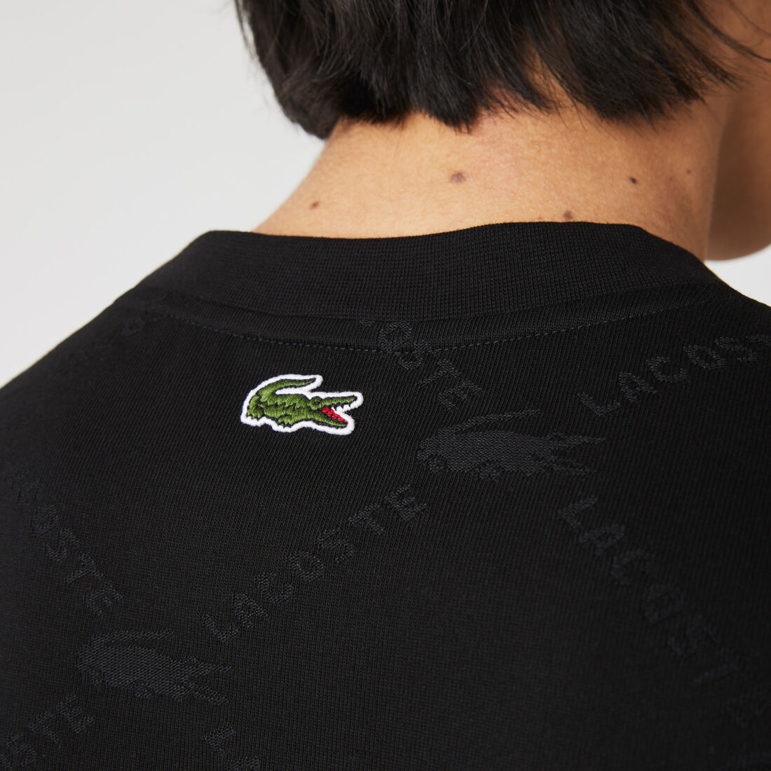 Men’s Lacoste LIVE Monogram Patterned T-shirt Men’s Lacoste LIVE Monogram Patterned T-shirt