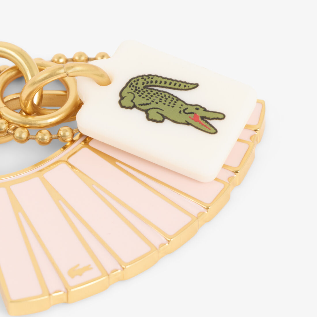 lacoste lenglen l charms key ring