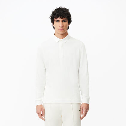 Smart Paris Long Sleeve Stretch Cotton Polo Shirt