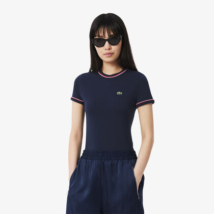 Contrast Accent Jersey T-shirt