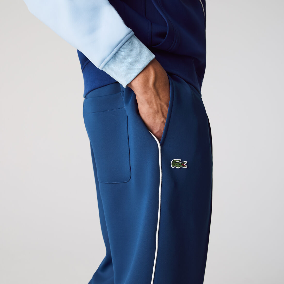 Unisex Lacoste LIVE Colourblock Light Neoprene Tracksuit Pants Unisex Lacoste LIVE Colourblock Light Neoprene Tracksuit Pants