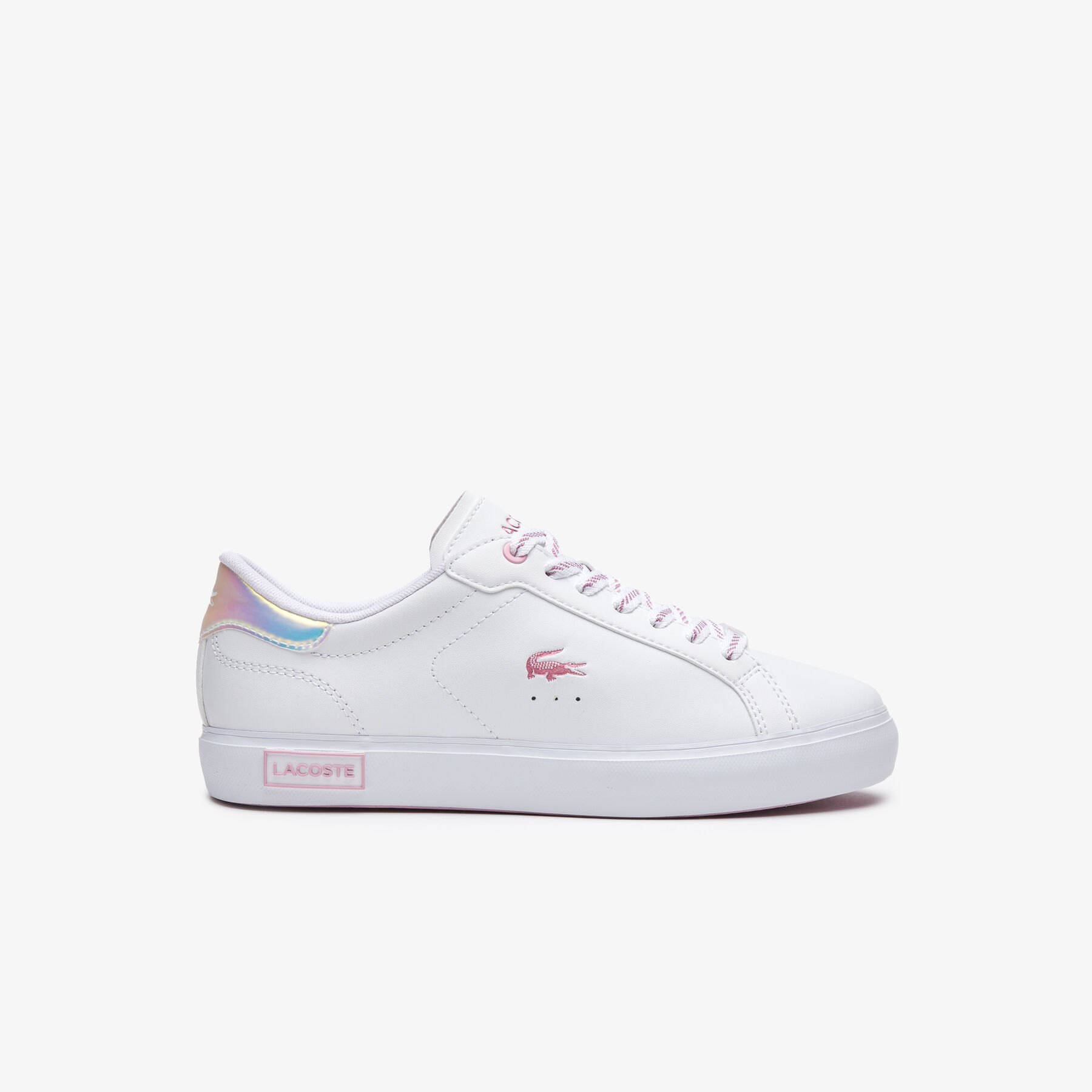 Women's Lacoste Powercourt Leather Trainers women s lacoste powercourt leather trainers
