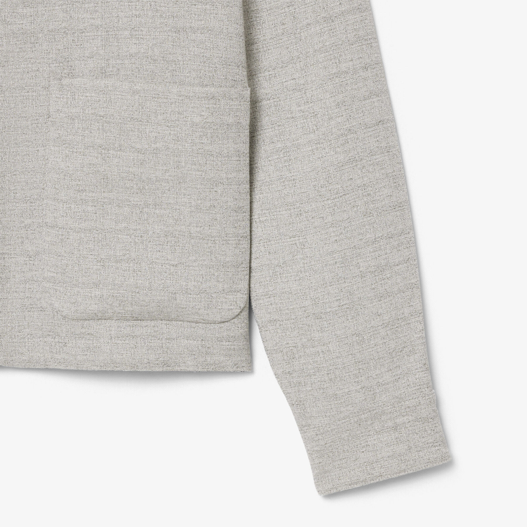 lacoste short textured jacket