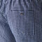 lacoste men s mid length gingham check cotton blend swimming trunks