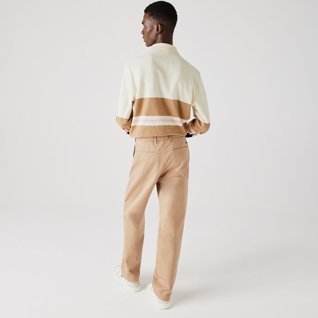 قميص بولو قطن مقلم للرجال قصة كلاسيكية قميص بولو قطن مقلم للرجال قصة كلاسيكية