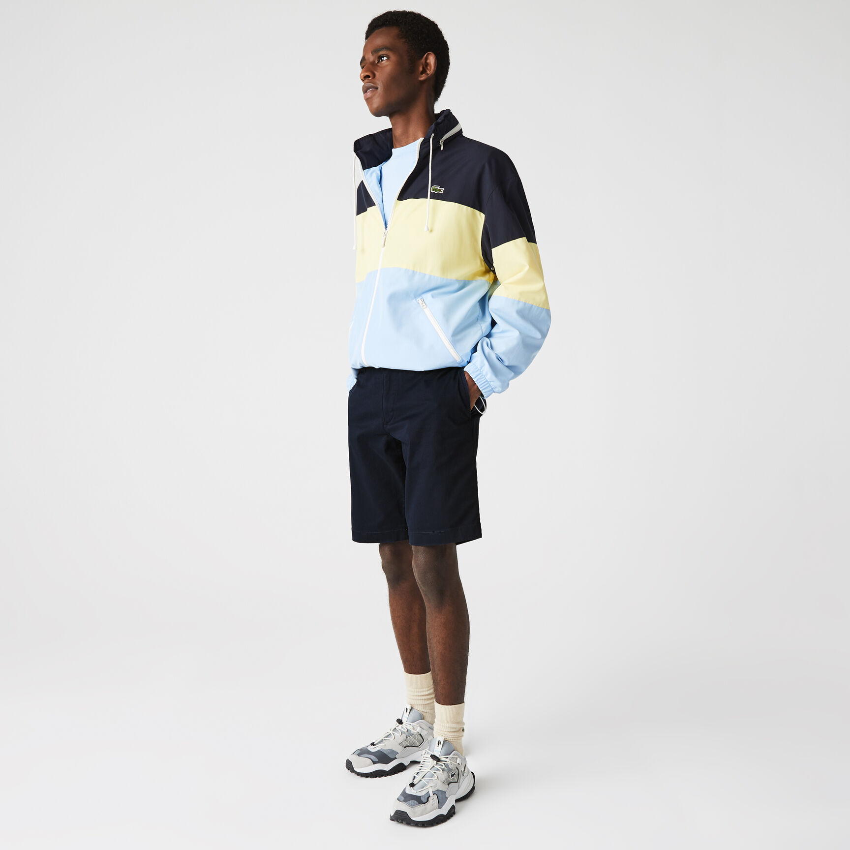 Men's Slim Fit Stretch Gabardine Bermuda Shorts