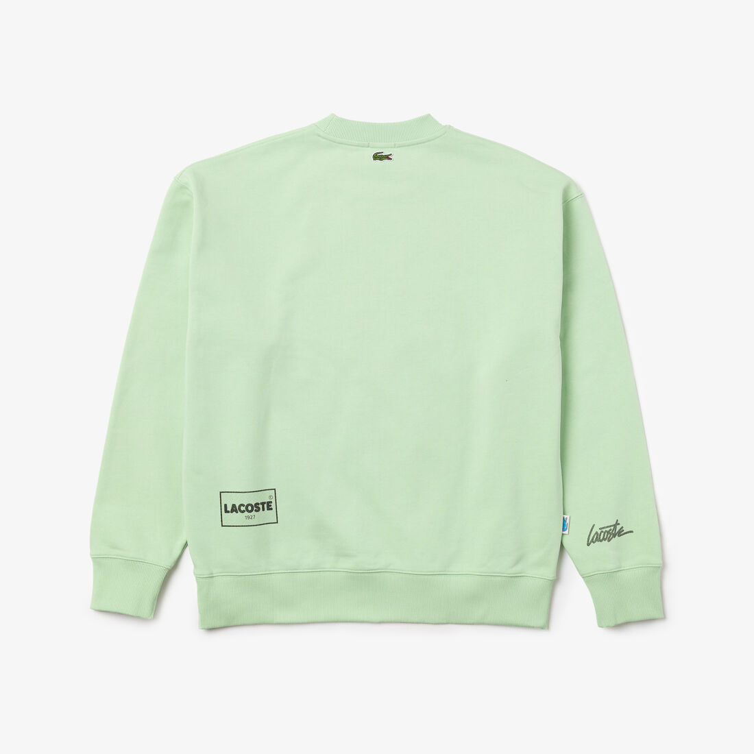 سويت شيرت كلاسيكي مطبوع قطن بقصة فضفاضة للجنسين مجموعة Lacoste L!VE سويت شيرت كلاسيكي مطبوع قطن بقصة فضفاضة للجنسين مجموعة Lacoste L!VE
