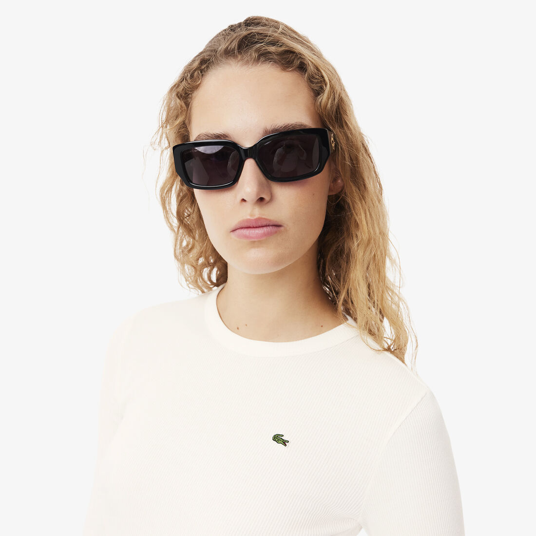 تي شيرت قطن مضلع بأكمام طويلة تي شيرت قطن مضلع بأكمام طويلة