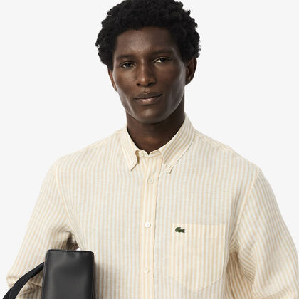 Regular Fit Striped Linen Shirt
