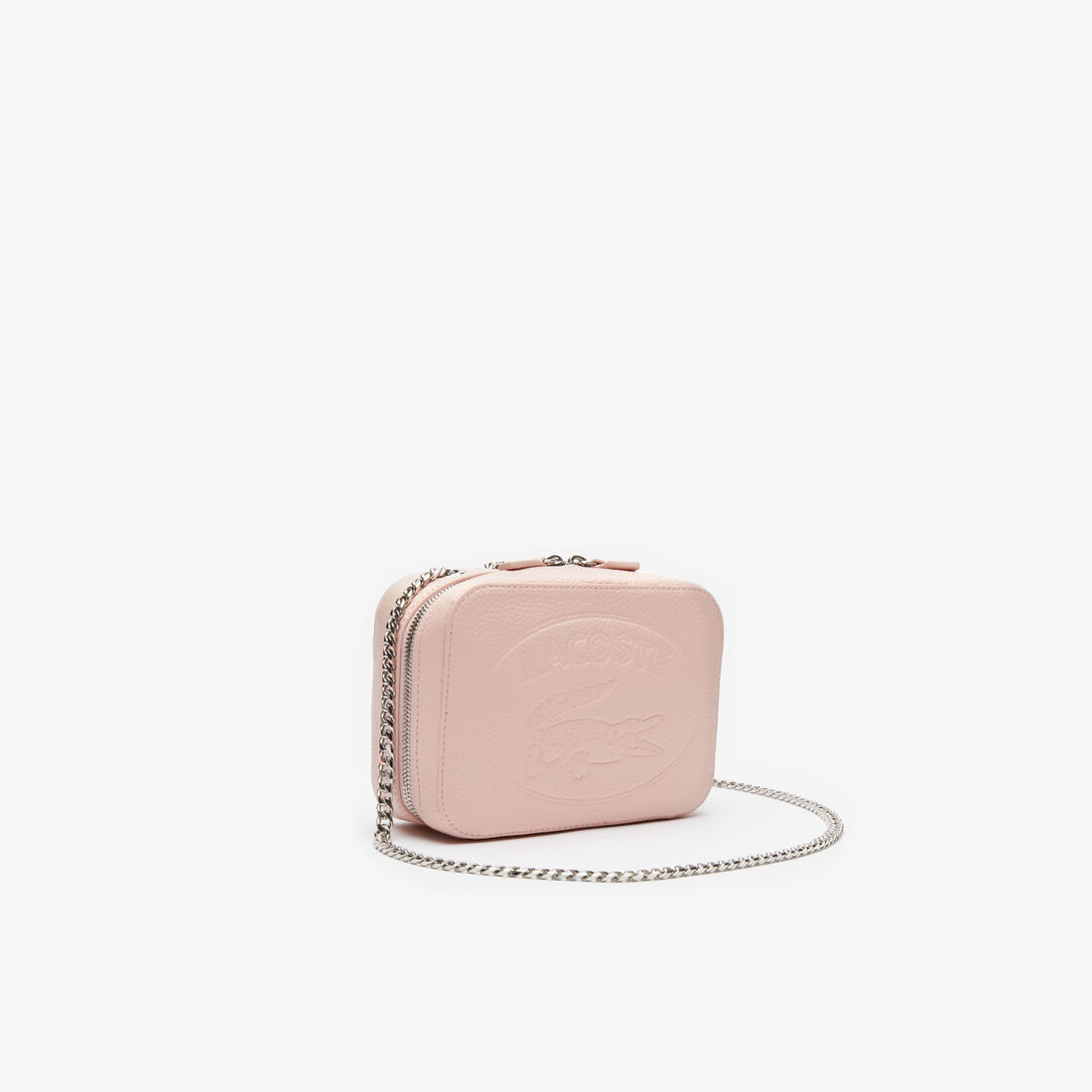 Women's Croco Crew Grained Leather Zip Shoulder Bag Women's Croco Crew Grained Leather Zip Shoulder Bag