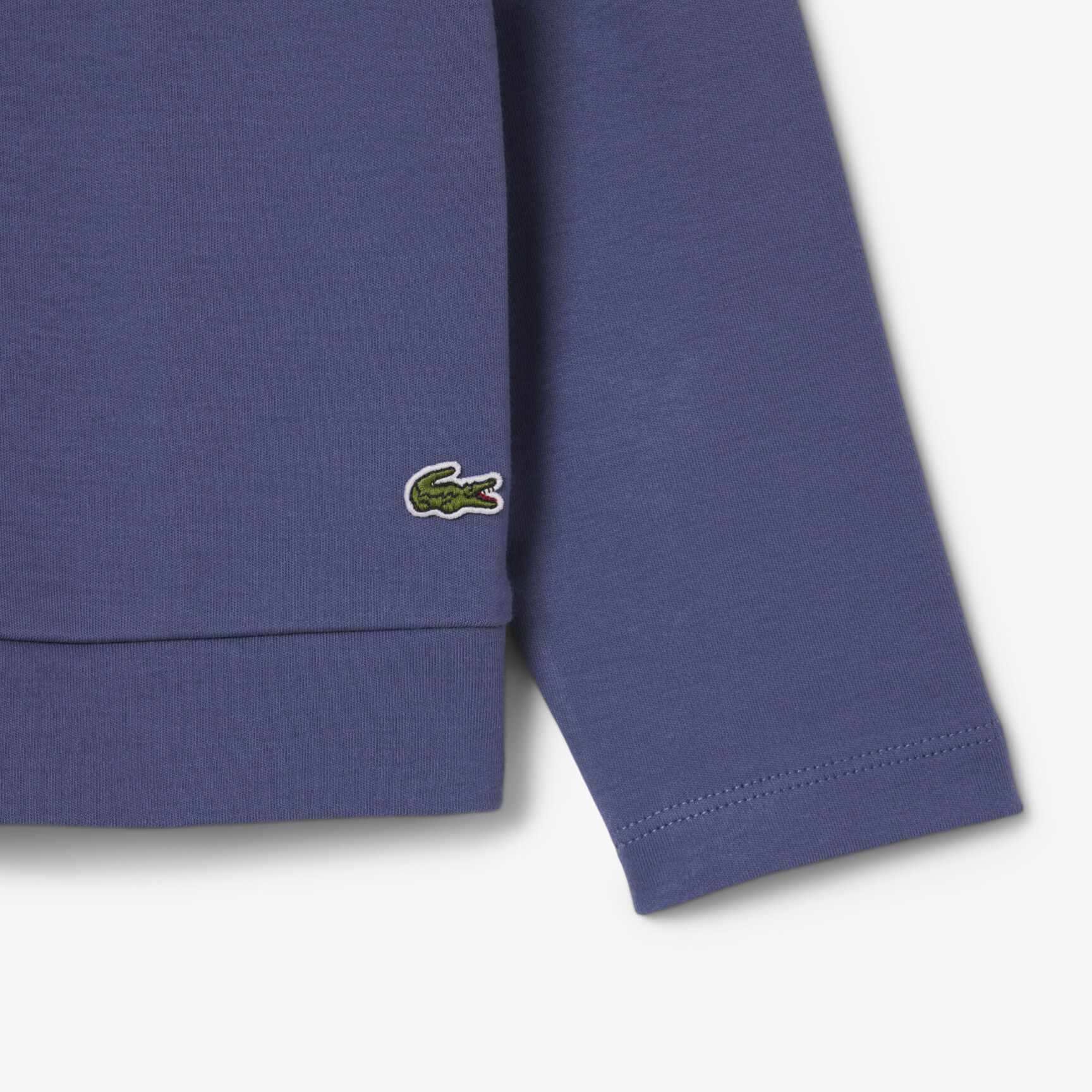 تي شيرت قطني بأكمام طويلة وبشعار الماركة