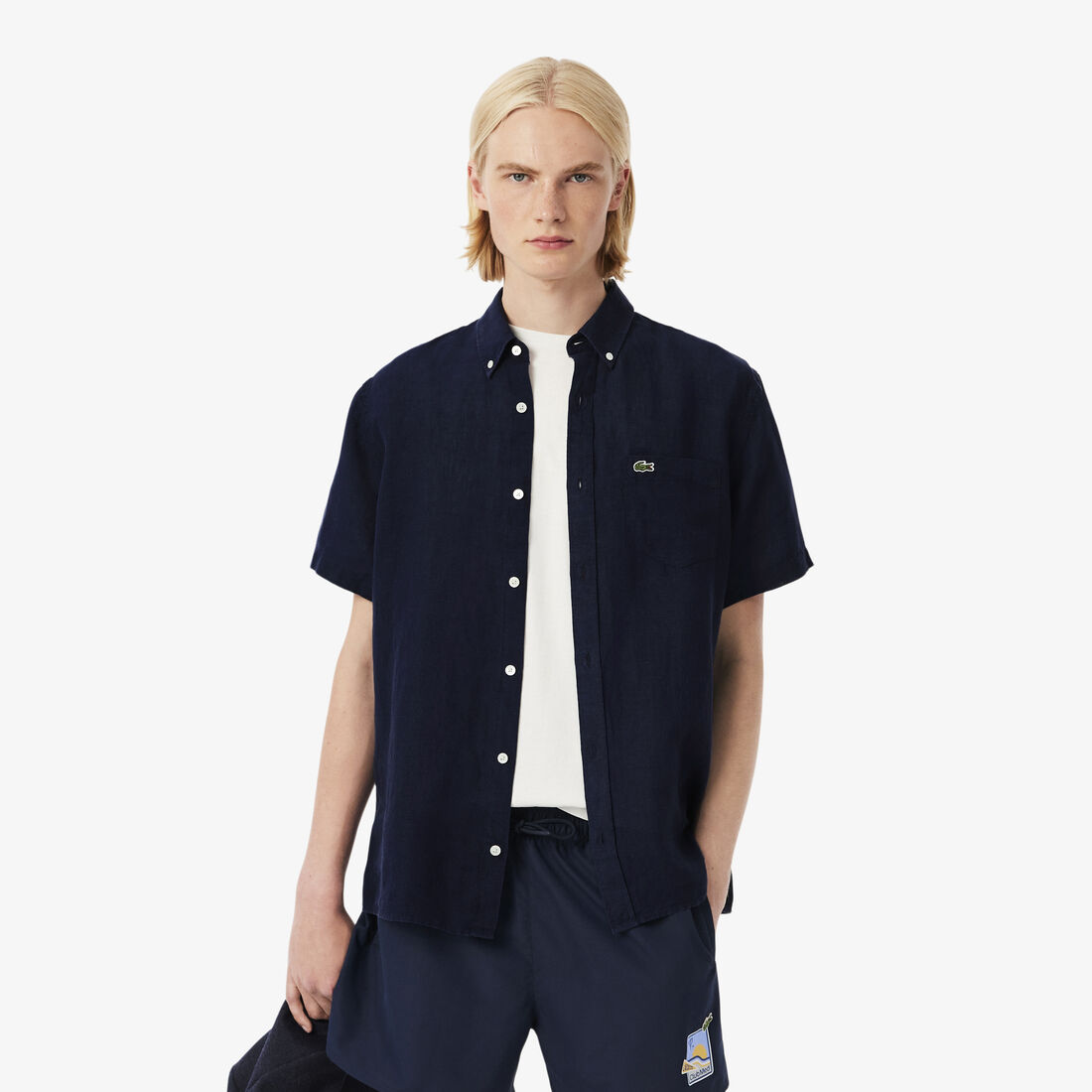Short Sleeved Linen Shirt