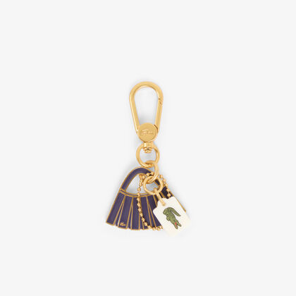 lacoste lenglen l charms key ring