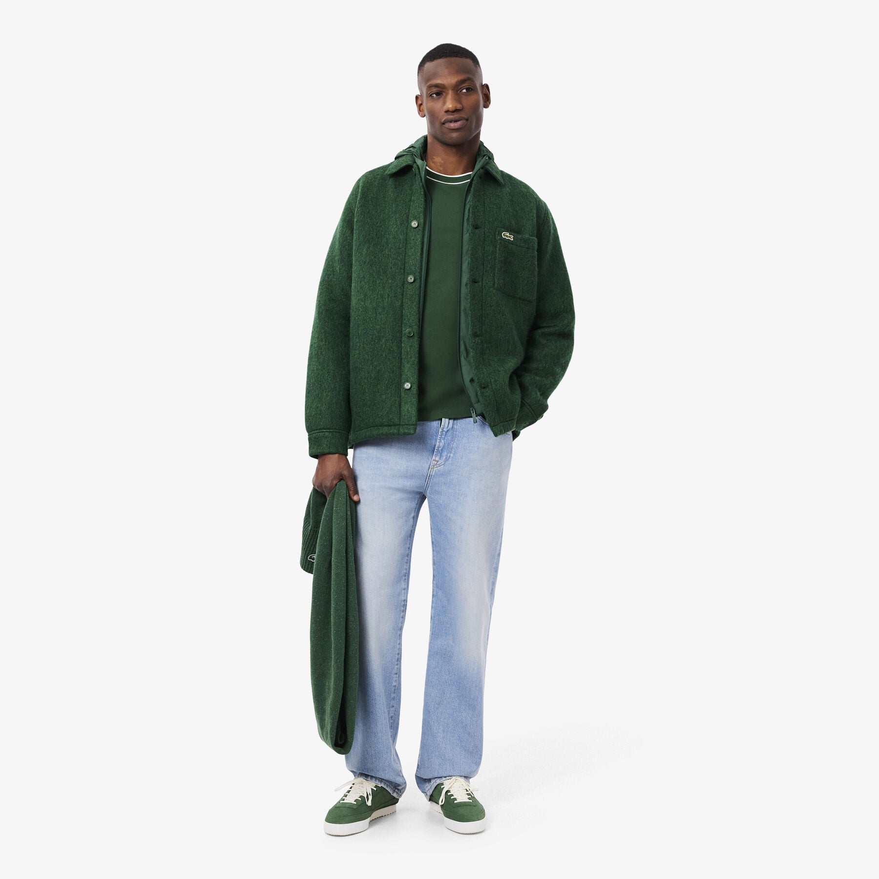 Wool Blend Felt Overshirt Wool Blend Felt Overshirt